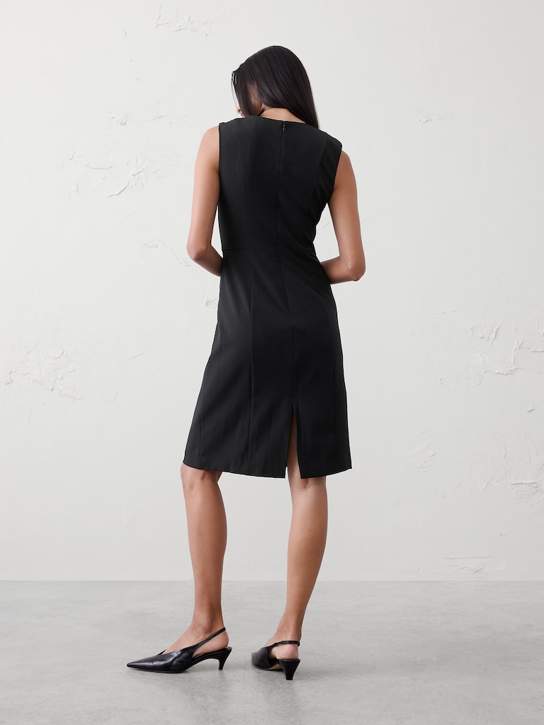 Sculpted Knee-Length Sheath Dress