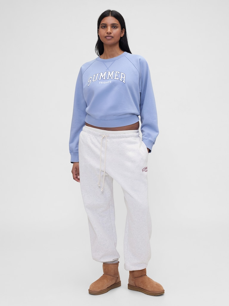 Gap × Summer Fridays Oversized Raglan Logo Sweatshirt