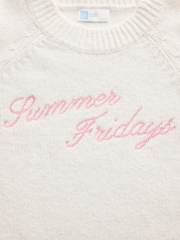 Gap × Summer Fridays Oversized Logo Sweater