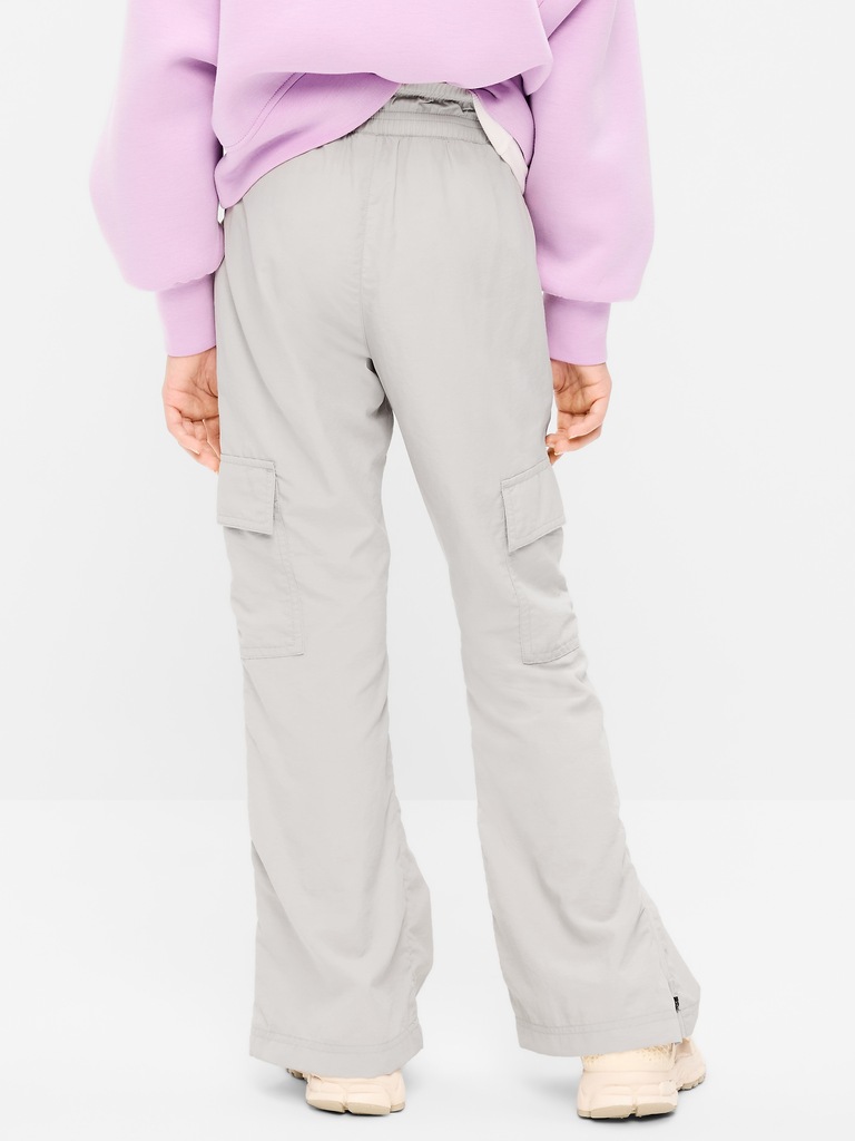 High-Waisted Cargo Flare-Leg Pants for Girls