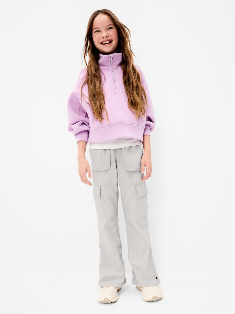 High-Waisted Cargo Flare-Leg Pants for Girls