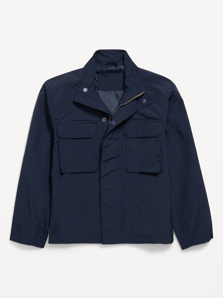 Water-Resistant Utility Jacket for Boys