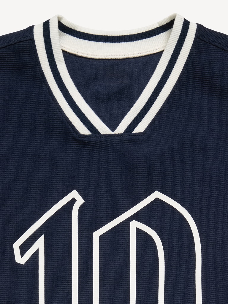 Short-Sleeve Soccer Jersey Sweater for Boys