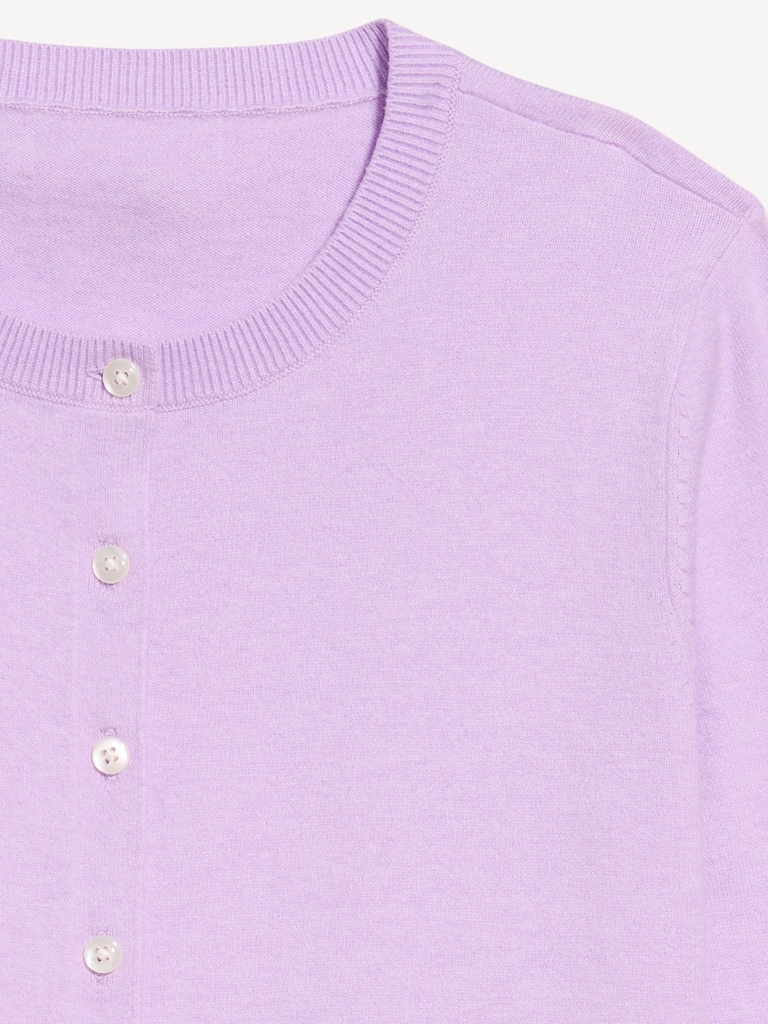 SoSoft Lite Cropped Crew-Neck Cardigan