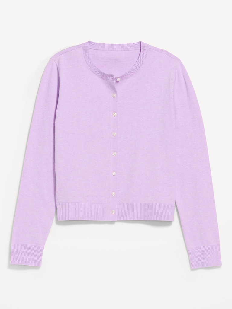 SoSoft Lite Cropped Crew-Neck Cardigan