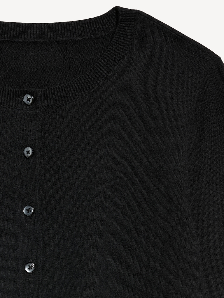 SoSoft Lite Cropped Crew-Neck Cardigan