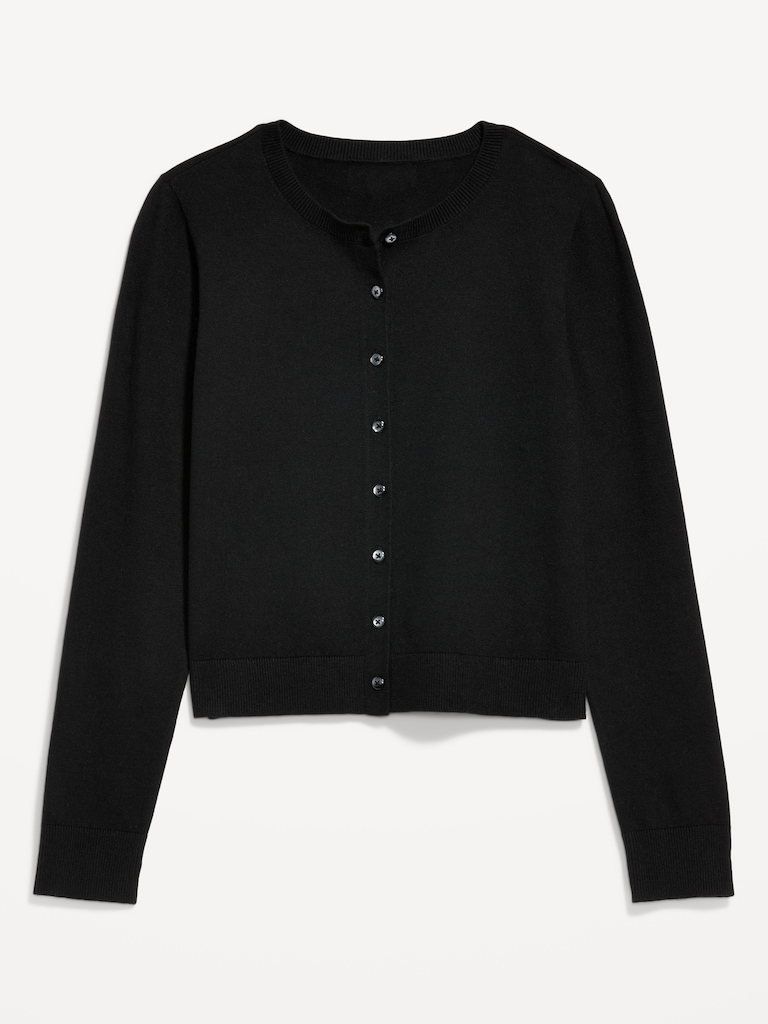 SoSoft Lite Cropped Crew-Neck Cardigan