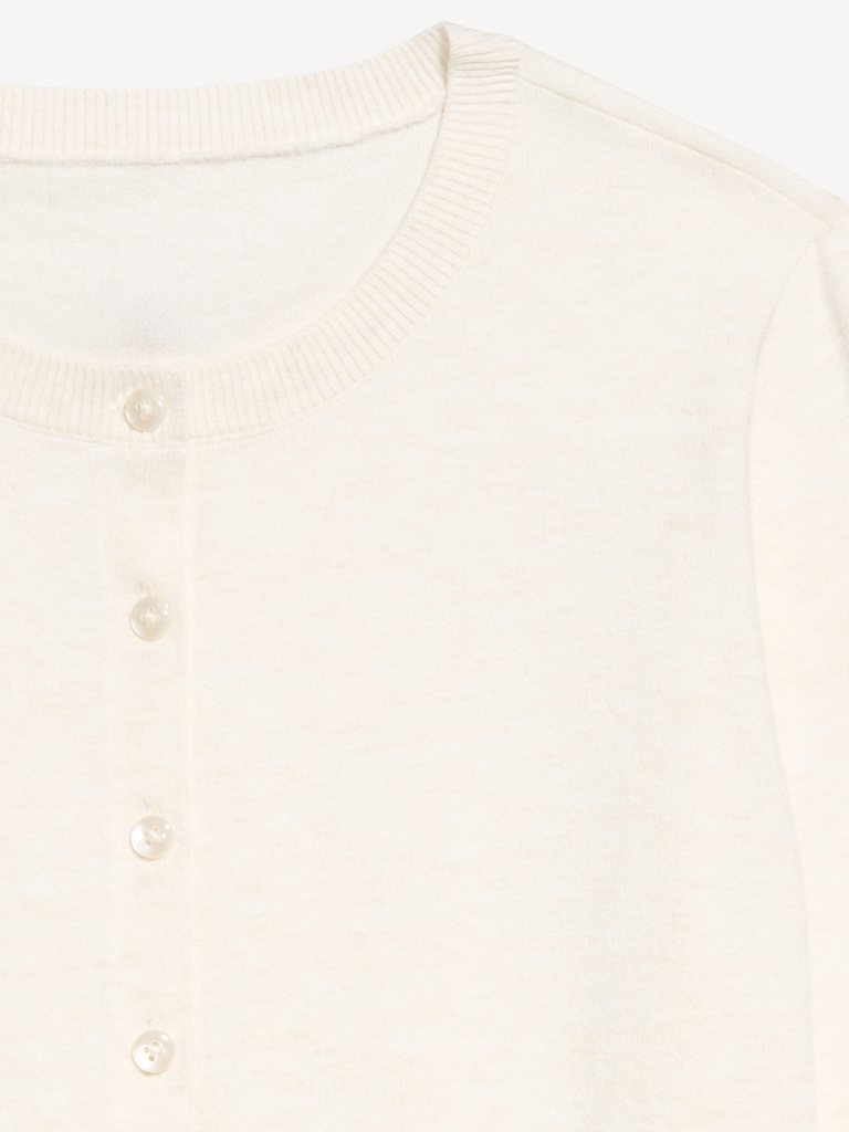 SoSoft Lite Cropped Crew-Neck Cardigan