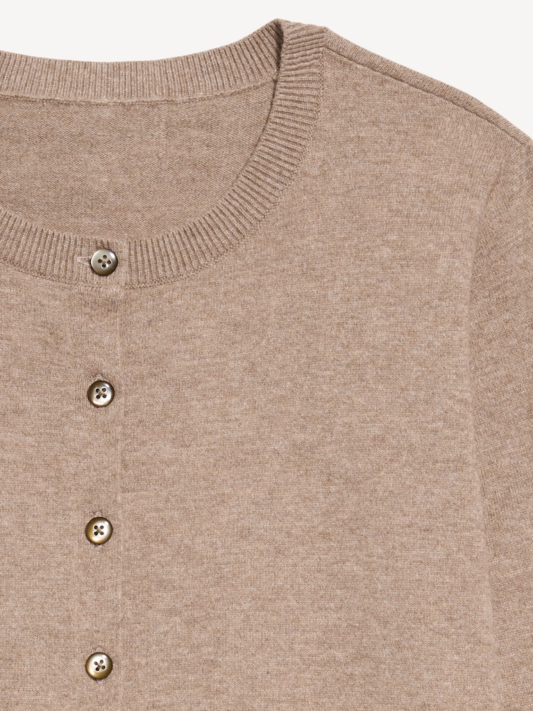 SoSoft Lite Cropped Crew-Neck Cardigan