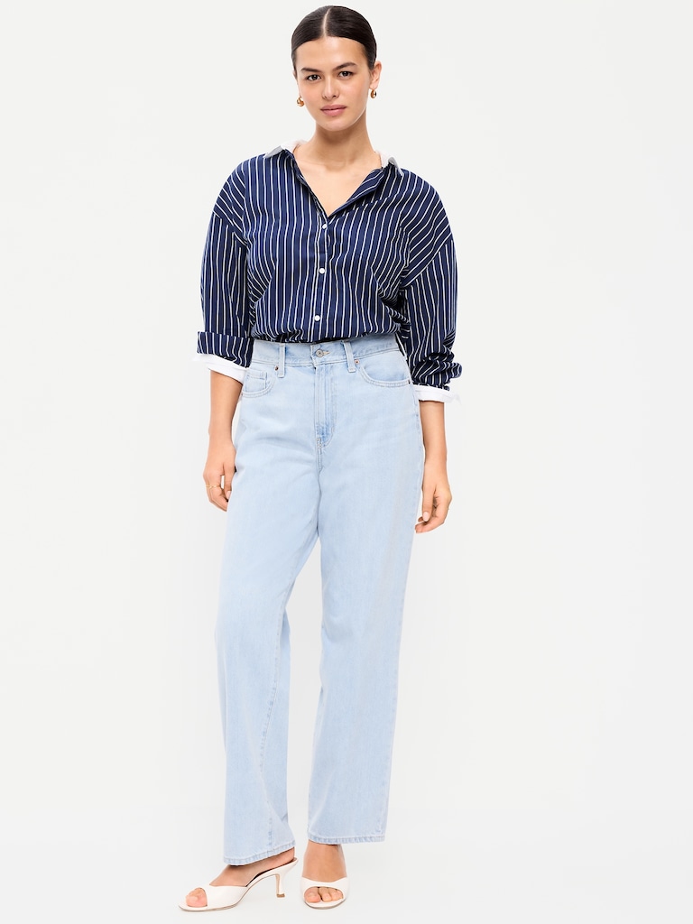 High-Waisted OG Loose Rigid Jeans