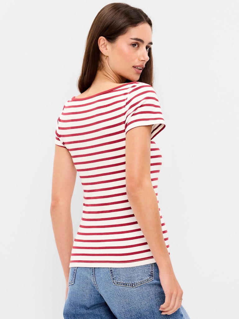 Snug Boat-Neck T-Shirt