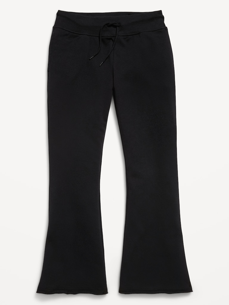 Slim French-Terry Flare-Leg Sweatpants for Girls