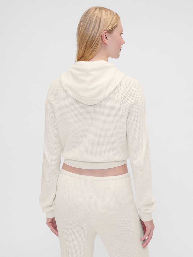 Gap × Summer Fridays CashSoft Waffle Crop Hoodie