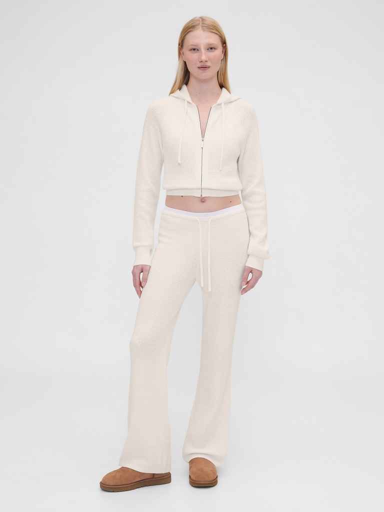 Gap × Summer Fridays CashSoft Waffle Crop Hoodie