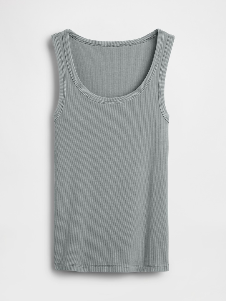 Rib Scoop Tank Top