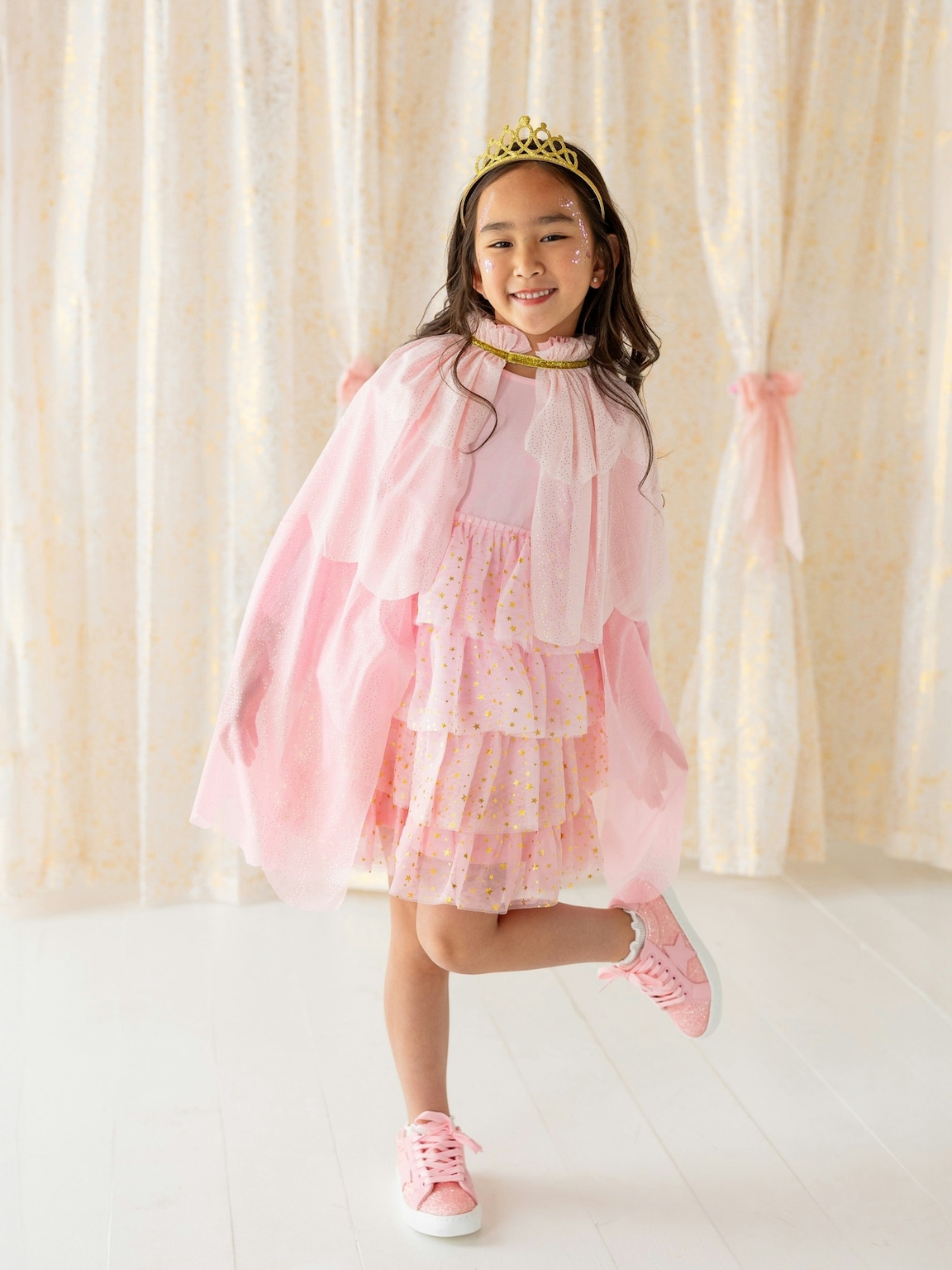 Sweet Wink Pink Princess Tiered Cape