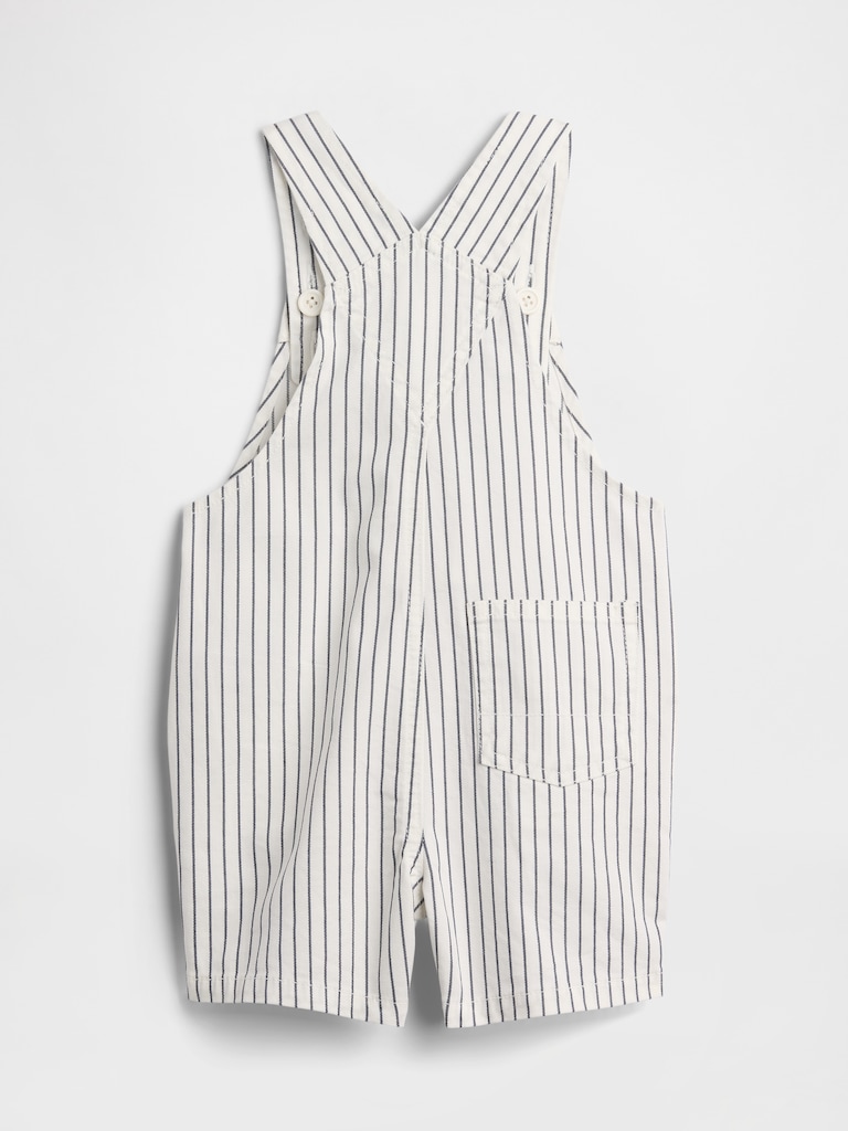 Baby Seersucker Stripe Shortalls