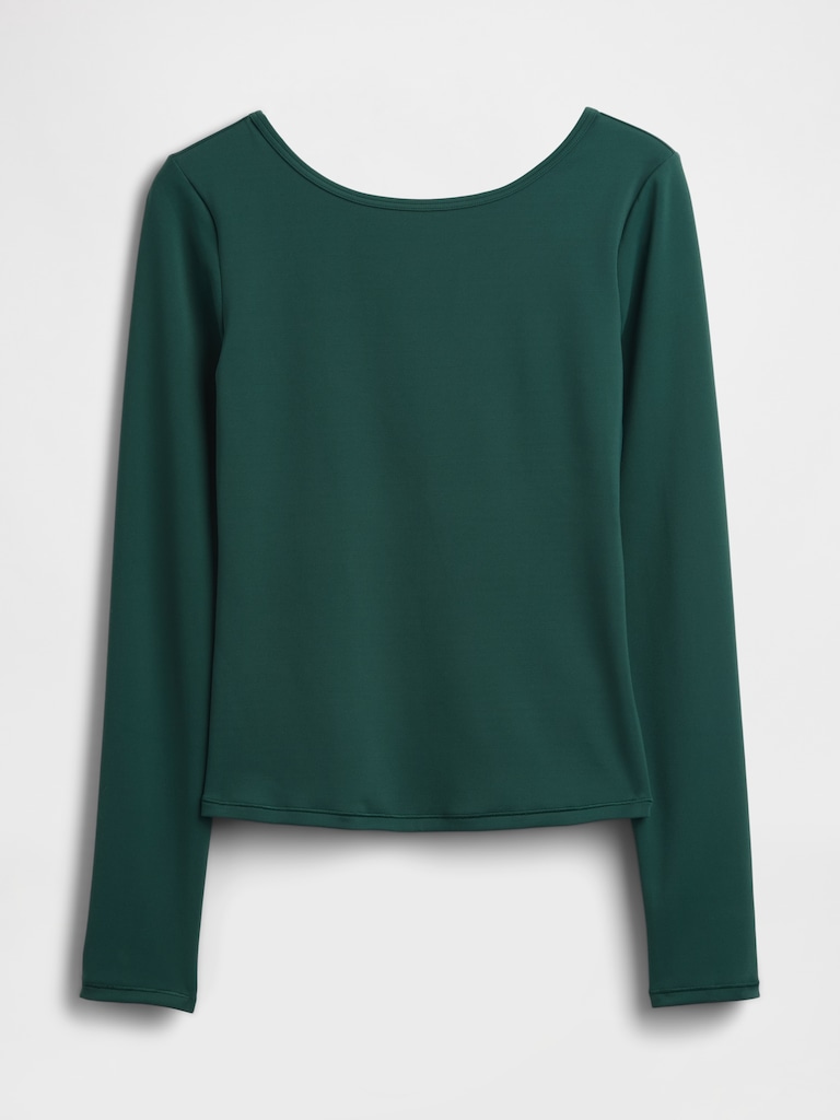 GapFit Smooth Boatneck T-Shirt