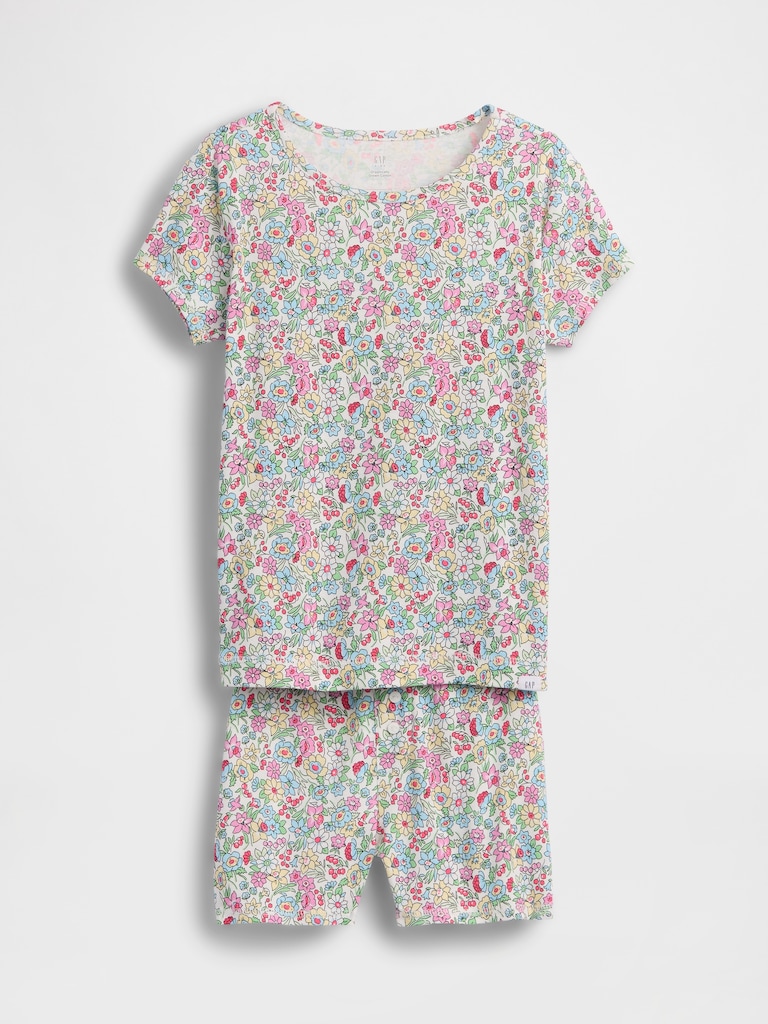 Kids Organic Brushed Cotton PJ Short Set