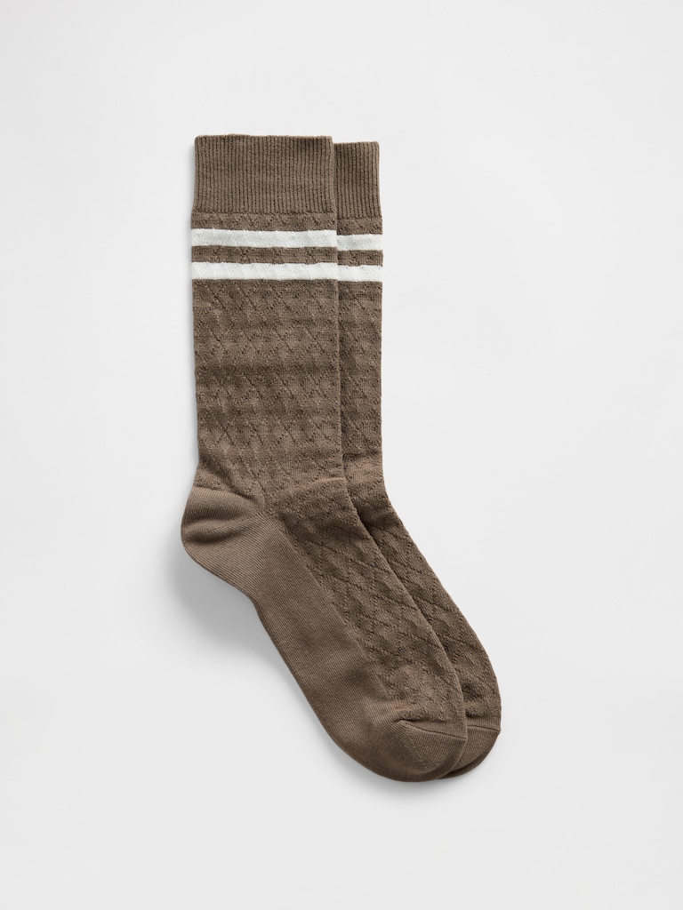 Argyle Varsity Crew Socks
