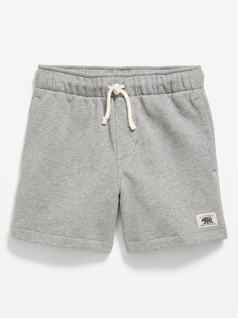Below Knee Logo Fleece Jogger Shorts for Boys