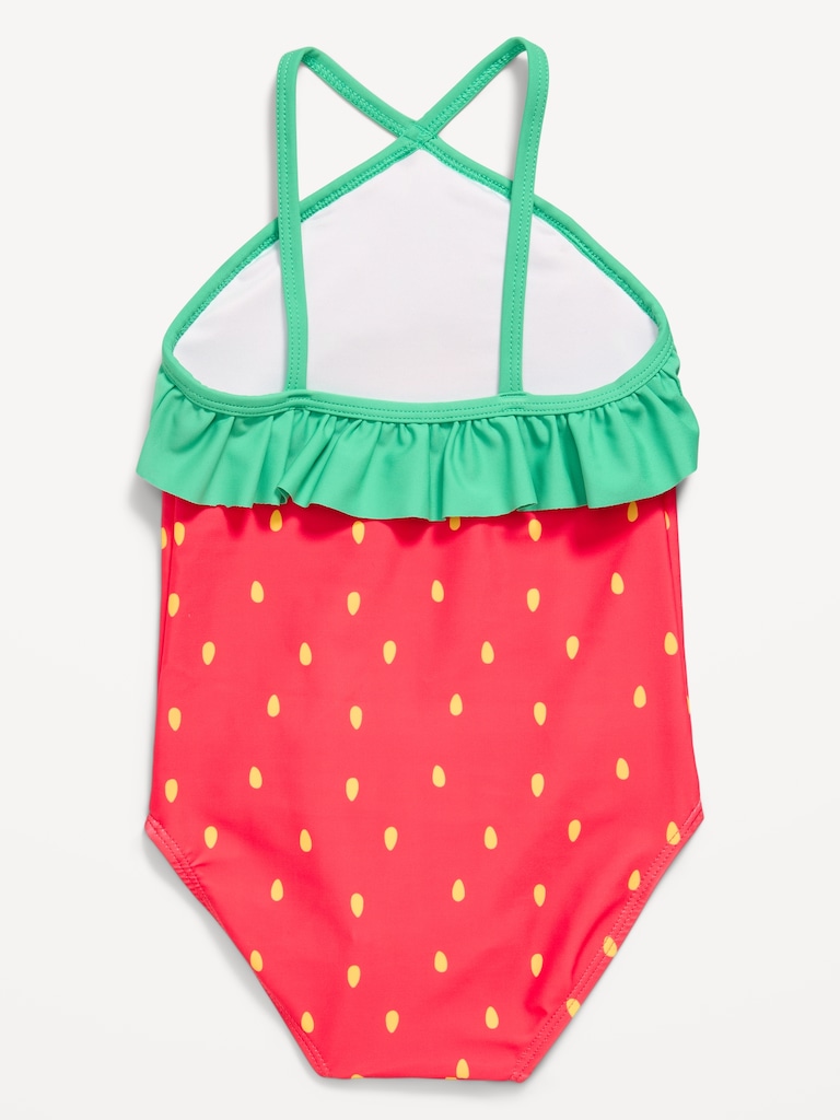 Ruffled One-Piece Swimsuit for Toddler Girls