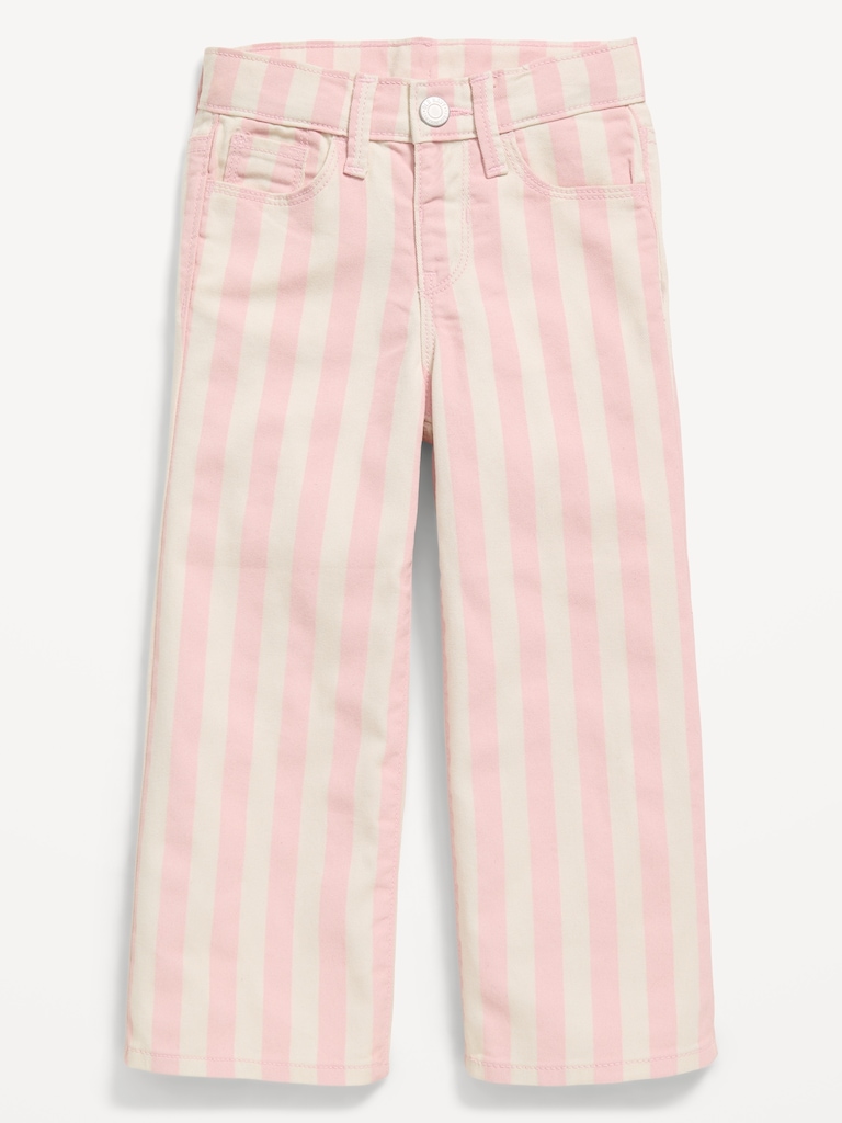 Baggy Striped Wide-Leg Pants for Toddler Girls