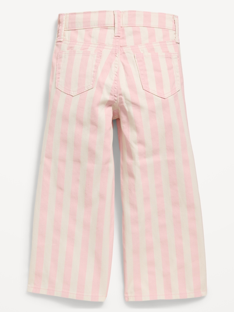 Baggy Striped Wide-Leg Pants for Toddler Girls