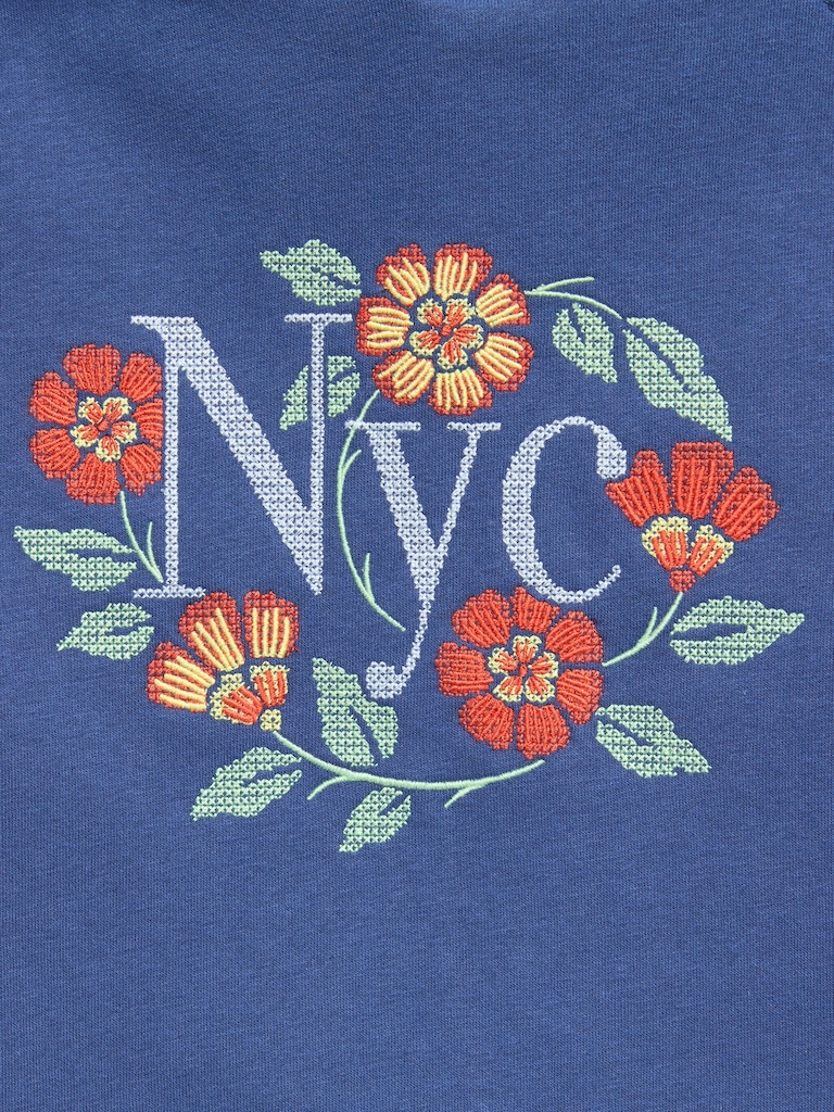 Oversized Embroidered Pullover Hoodie for Boys