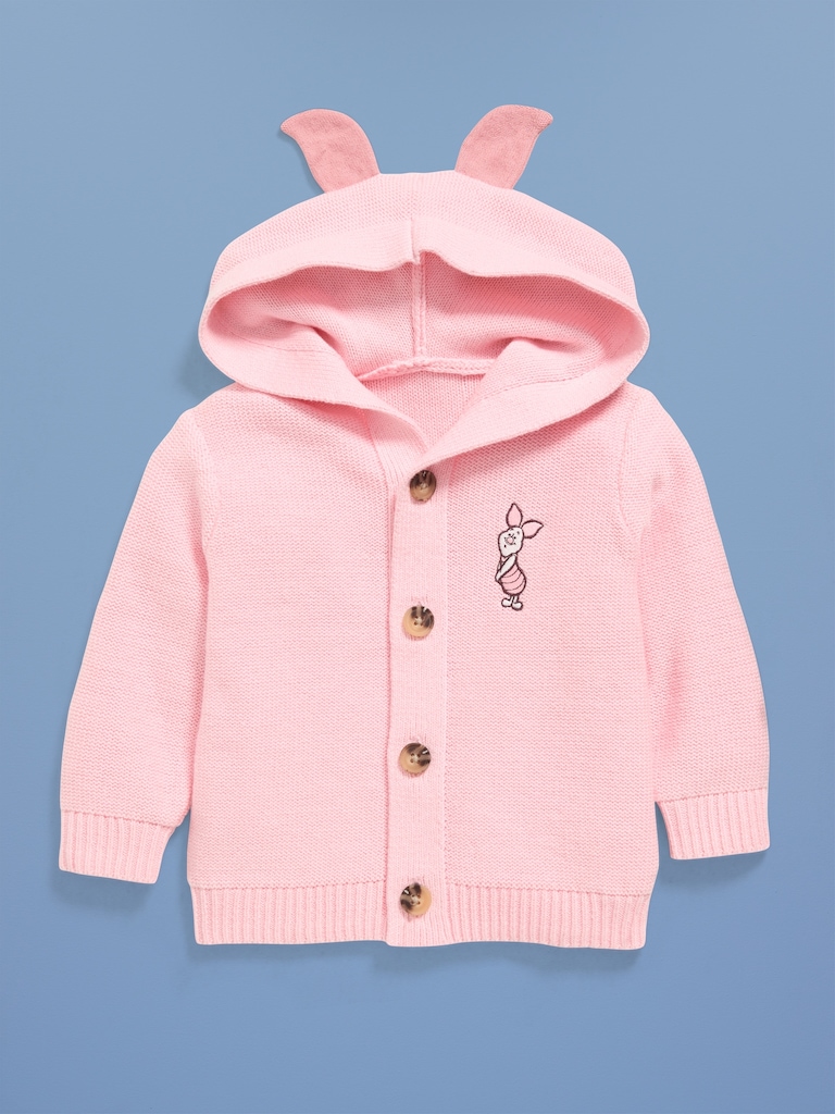 Old Navy x Disney Piglet Hooded Button-Front Sweater for Baby