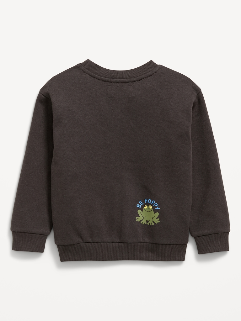 Oversized Long-Sleeve Graphic Sweatshirt for Toddler Boys
