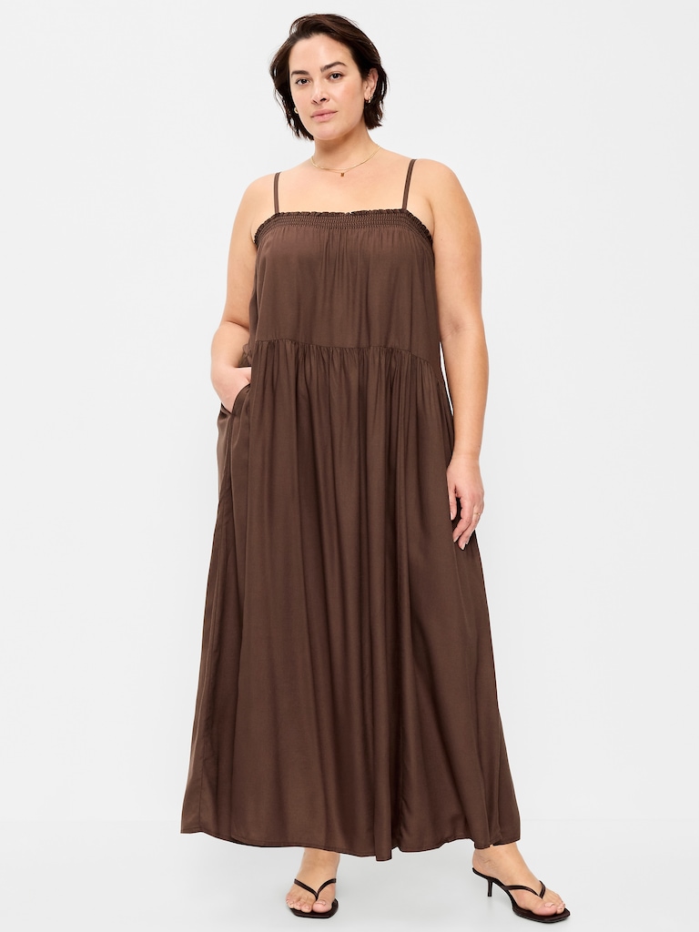 Airy Smocked Maxi Dress