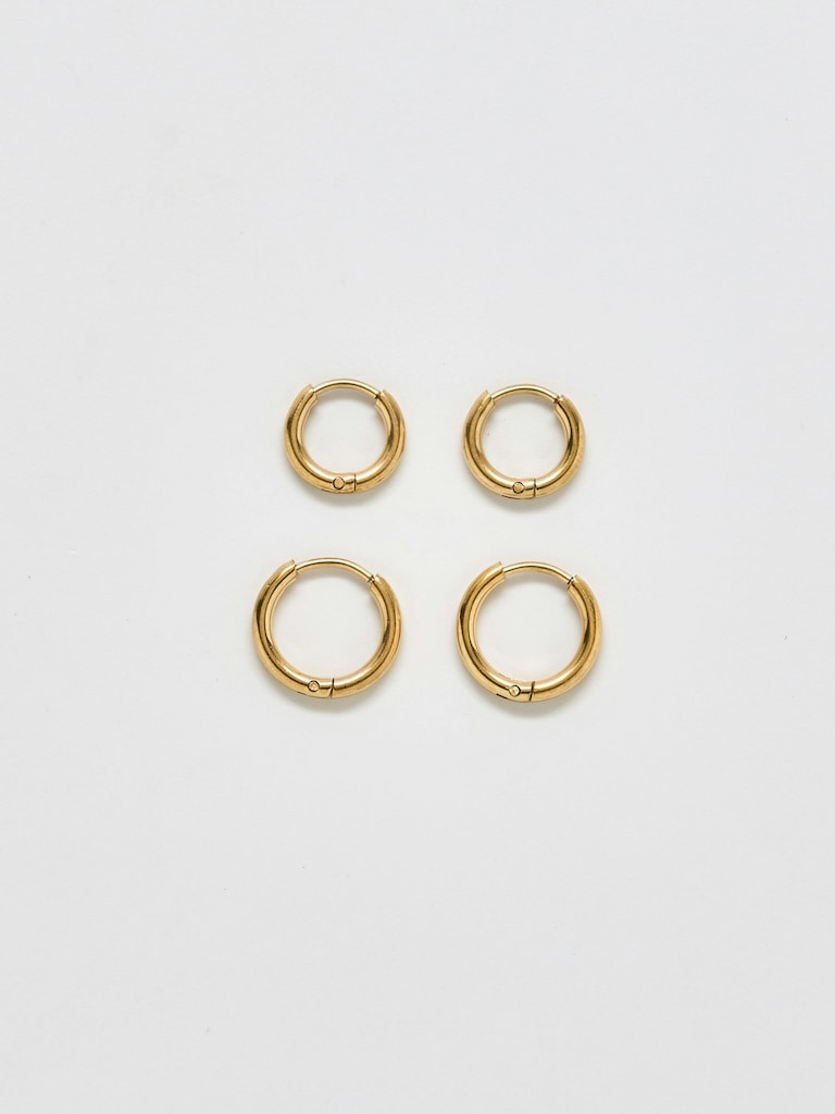 Mini Hoop Earrings Double Pack