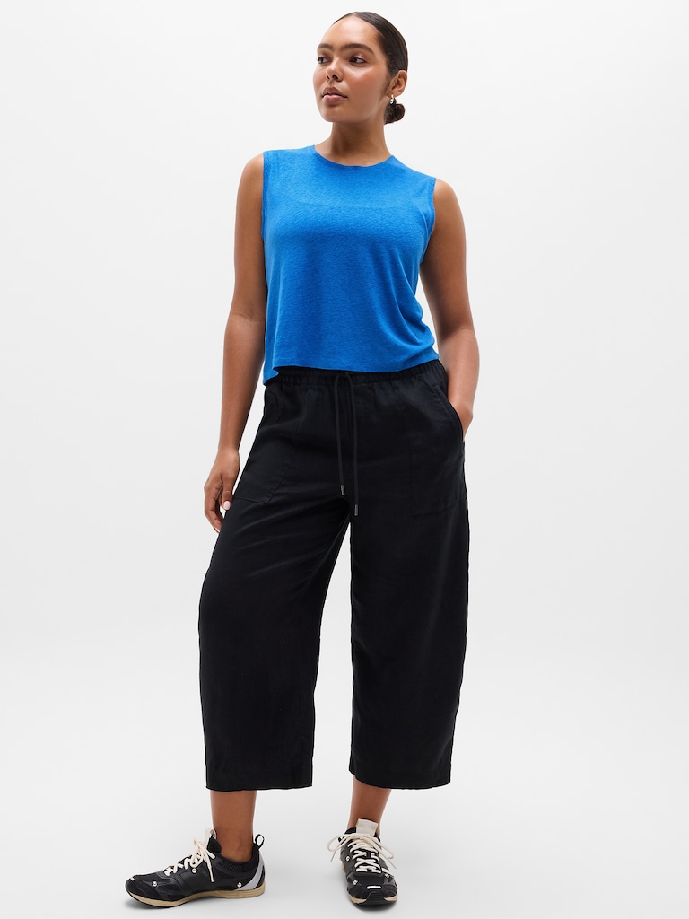 Getaway Linen Blend Muscle Tank