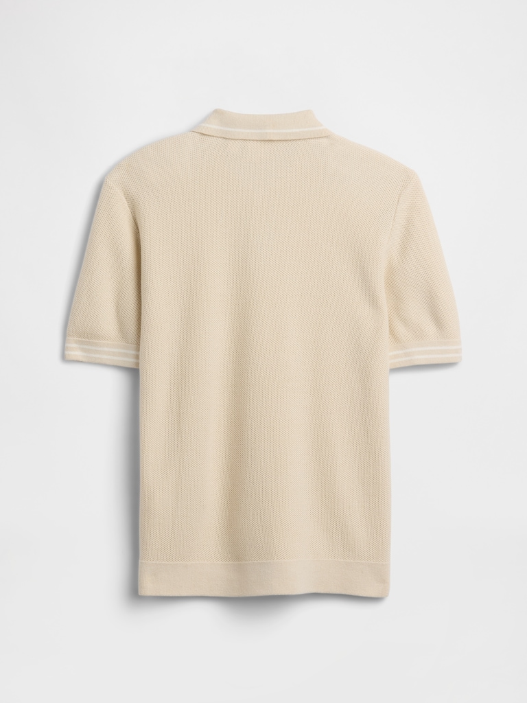 Kids Relaxed Sweater Polo Shirt