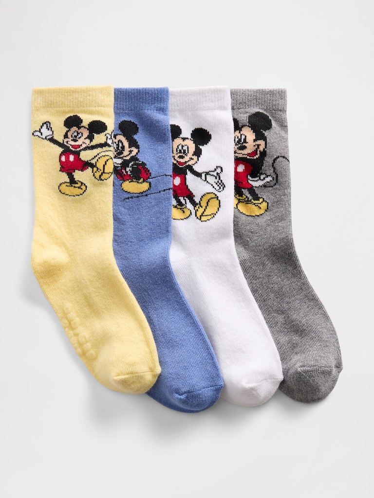 babyGap × Disney Mickey Mouse Crew Socks (4-Pack)
