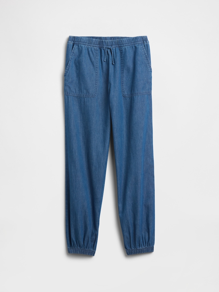 Kids Pull-On Twill Utility Joggers
