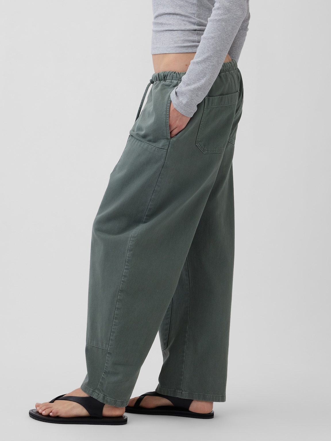 Easy Double-Knee Barrel Pants
