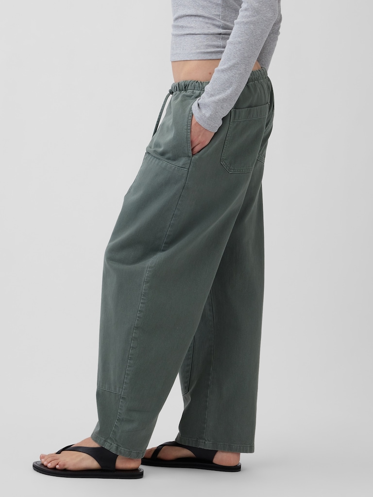 Easy Double-Knee Barrel Pants