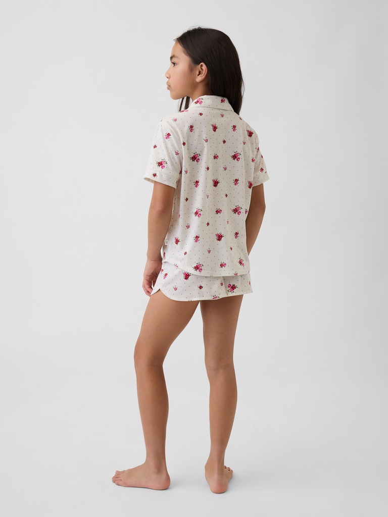 Kids Recycled PJ Short Set