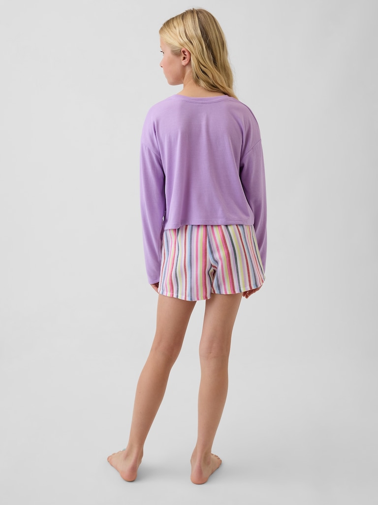 Kids Recycled PJ Short Set