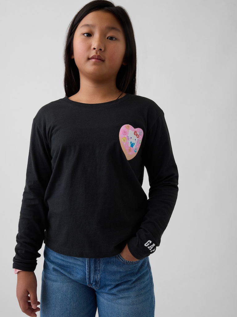 Kids Hello Kitty Oversized Graphic T-Shirt