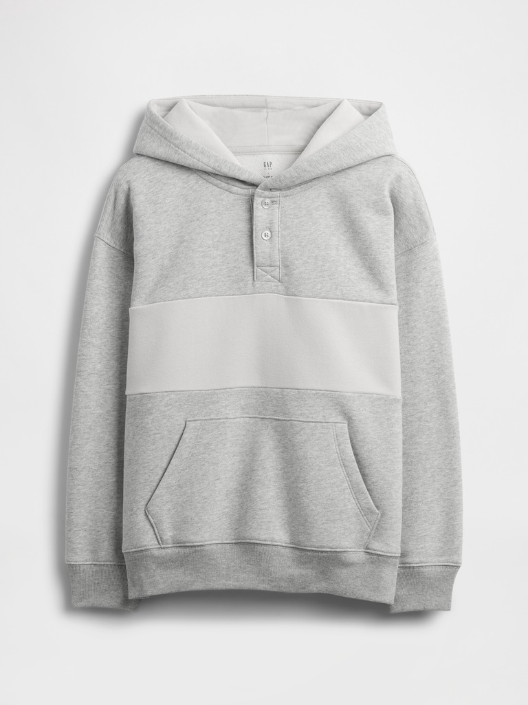 Kids VintageSoft Relaxed Henley Hoodie