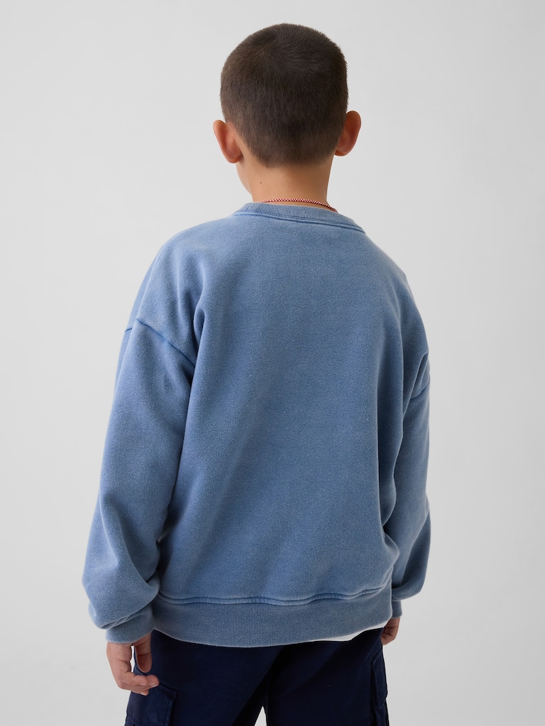 Kids VintageSoft Relaxed Crewneck Pocket Sweatshirt