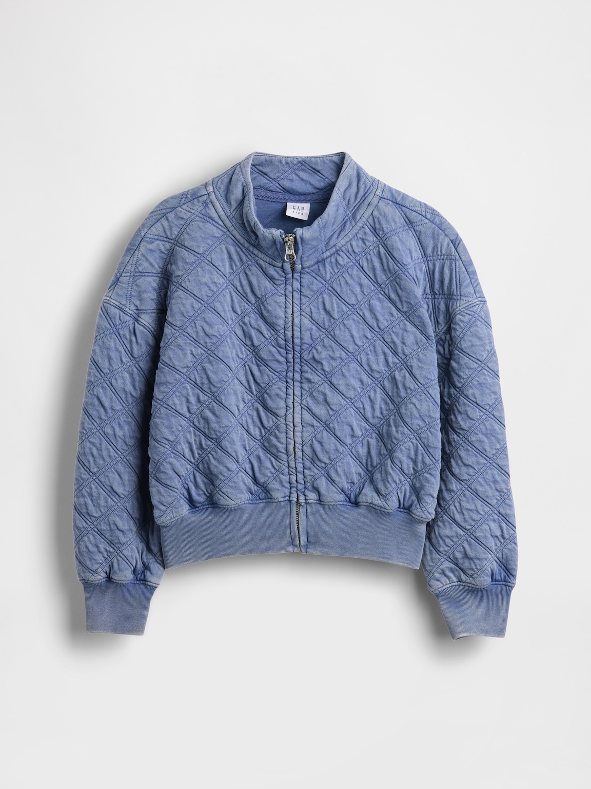 Kids Oversized Quilted Zip Jacket
