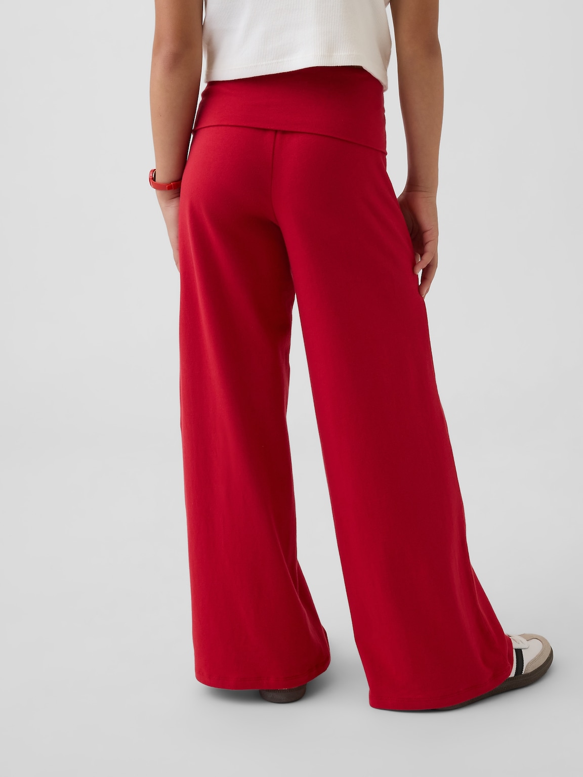 Kids Wide-Leg Foldover Leggings