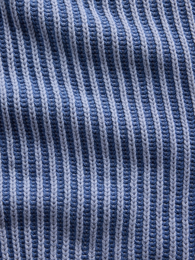 100% Cotton Barrel-Sleeve Crop Sweater