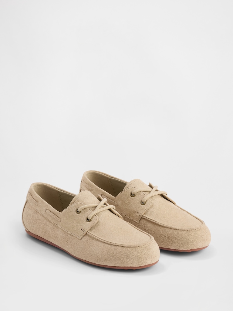 Kids Vegan Suede Loafers