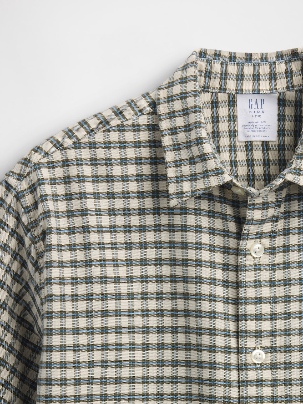Kids Relaxed Plaid Oxford Shirt
