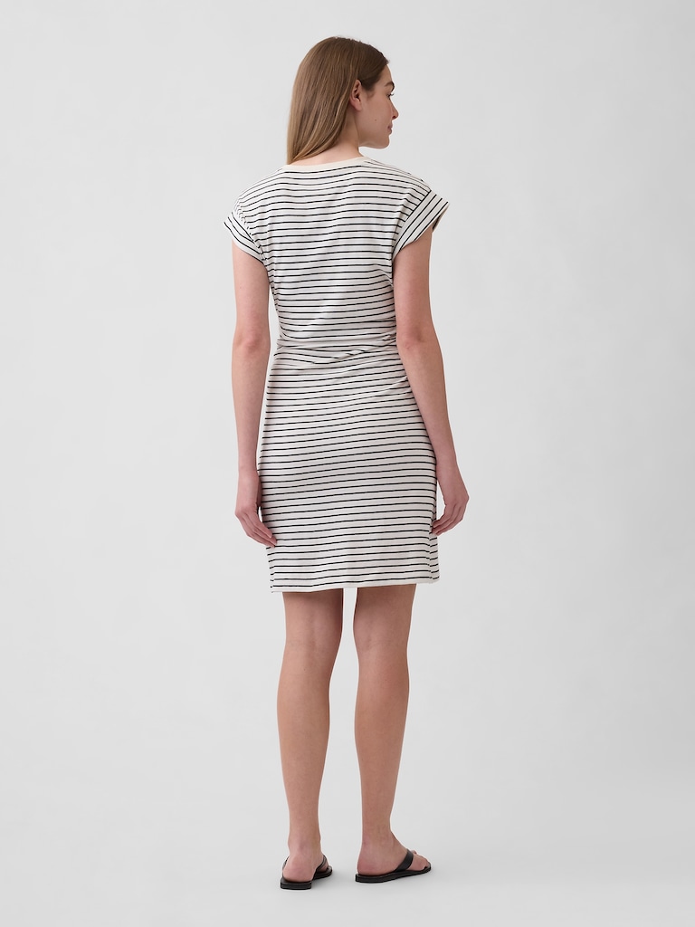 Ruched Jersey Mini Dress